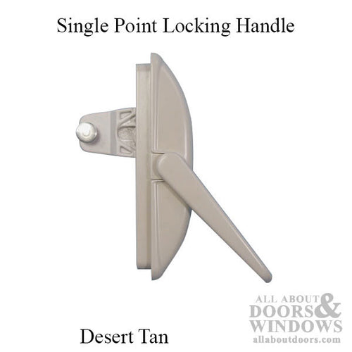 Single Point Locking Handle, Bend Straight Pin, 33mm, Non-Handed - Desert Tan - Single Point Locking Handle, Bend Straight Pin, 33mm, Non-Handed - Desert Tan