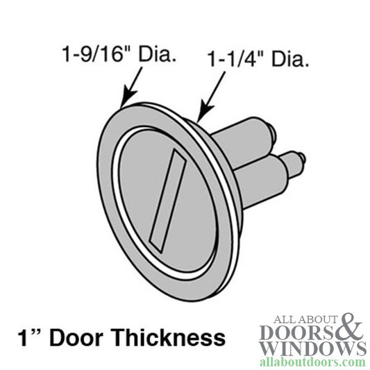 Emergency Entry Knob - 1 Inch Door Thickness