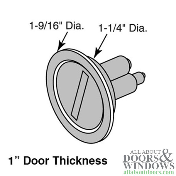 Emergency Entry Knob - 1 Inch Door Thickness - Emergency Entry Knob - 1 Inch Door Thickness