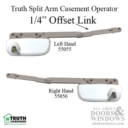 Truth Ellipse Split Arm Casement Operator, 1/4