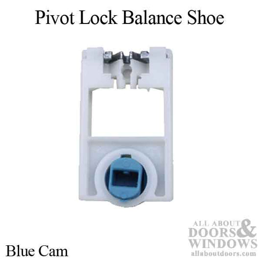 Pivot Lock Balance Shoe,1-1/4 x 2-1/16 x 17/32, Blue Cam