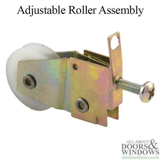 Adjustable Roller Assembly with 1 Inch Nylon Wheel for Sliding Screen Door