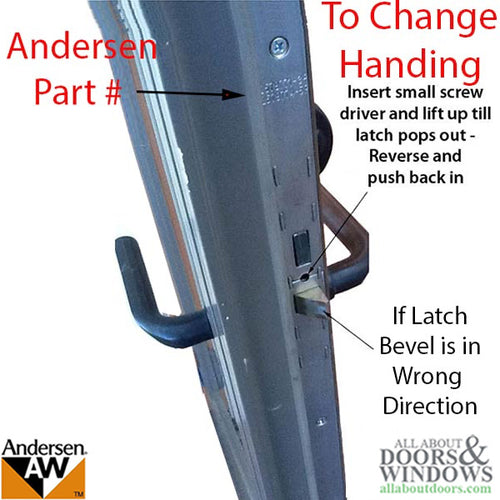 Andersen Multipoint Lock, FWH80 Active Door - Stainless Steel - Andersen Multipoint Lock, FWH80 Active Door - Stainless Steel