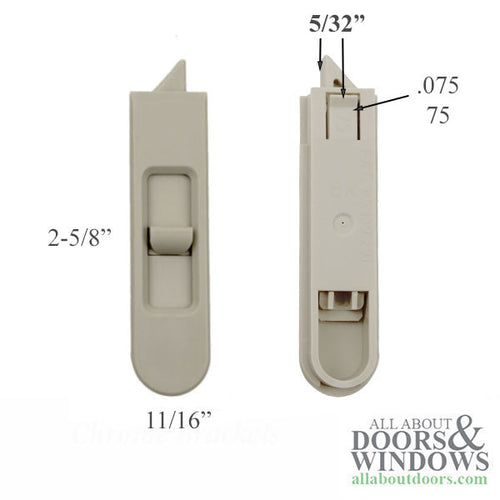 Double and Single Hung Tilt Window Finger Latches, Left and Right Pair - Double and Single Hung Tilt Window Finger Latches, Left and Right Pair