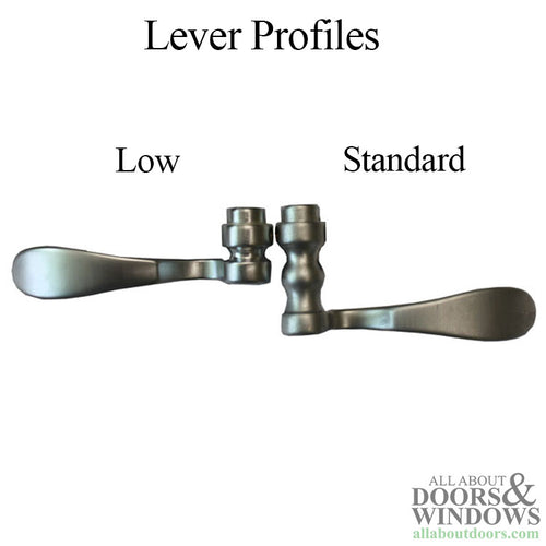 Hoppe M112PLKH(2) Munchen Active Keyed Low Profile Lever, 374 plate - Oil Rubbed Brass - Hoppe M112PLKH(2) Munchen Active Keyed Low Profile Lever, 374 plate - Oil Rubbed Brass