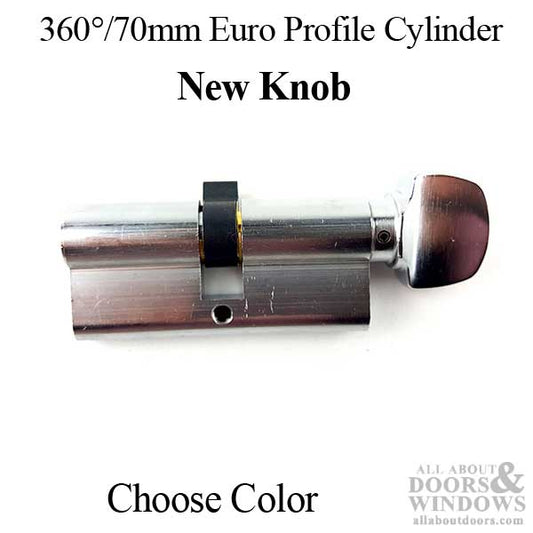 35/35 Active Keyed 360° Euro Profile Cylinder, 70mm  2-3/4" - Choose Color