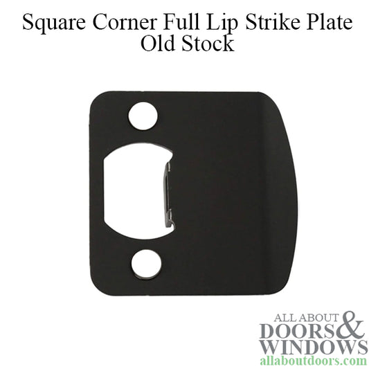 2-1/4" Full Lip Strike Plate with Adjustable Tab - Dark Bronze