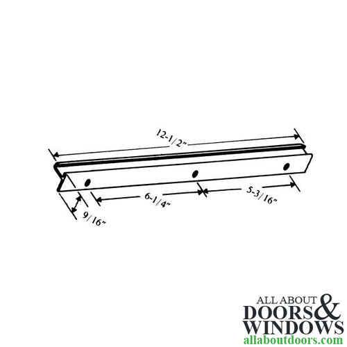 3 Hole Casement Track Operator, 12-1/2