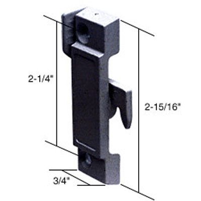 Sash/Cam Lock - Vinyl and Aluminum Sash Hardware, Diecast - Right Hand - Black - Sash/Cam Lock - Vinyl and Aluminum Sash Hardware, Diecast - Right Hand - Black