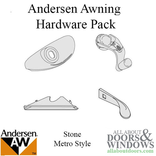 Andersen Hardware Pack Metro E-Z Awning Stone Color | Window Hardware - Andersen Hardware Pack Metro E-Z Awning Stone Color | Window Hardware