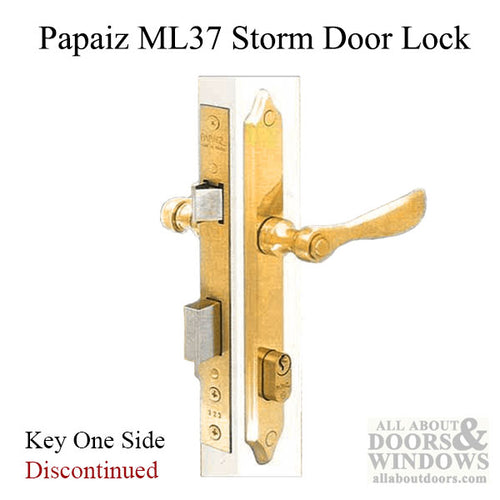 Papaiz Ml37 Storm Door Mortise Lock and Handle for Storm Doors - Papaiz Ml37 Storm Door Mortise Lock and Handle for Storm Doors