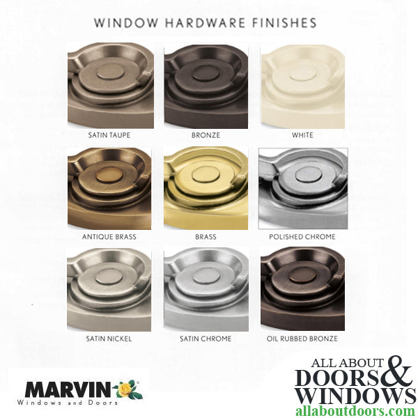 Marvin Casement Crank Handle and Cover, Left Hand - Choose Color - Marvin Casement Crank Handle and Cover, Left Hand - Choose Color