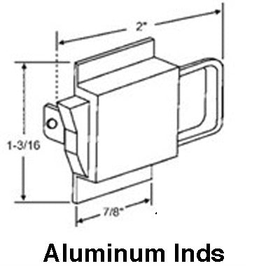 tilt in window Finger latch, Part Slides ON, black