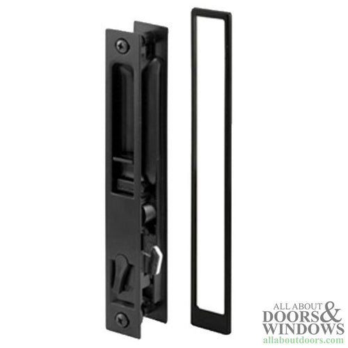 Handle Set For Sliding Patio Door Flush Mount Type with No Handle 6-5/8 Inch Screw Hole Center - Handle Set For Sliding Patio Door Flush Mount Type with No Handle 6-5/8 Inch Screw Hole Center