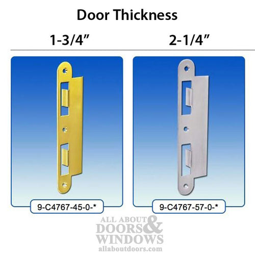 Latch & Deadbolt Strike Plate, 45mm, 1-3/4