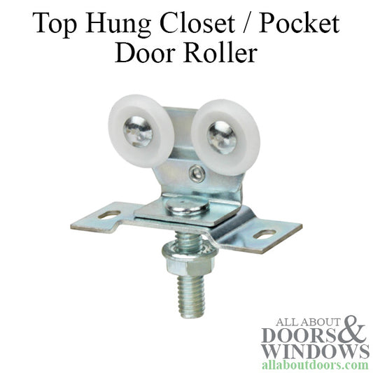 Discontinued - 2 Wheel 7/8 Diameter Top Hung CLoset/Pocket Door Roller