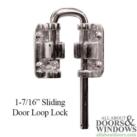 1-7/16 Inch Door Loop Lock - Nickel Plated