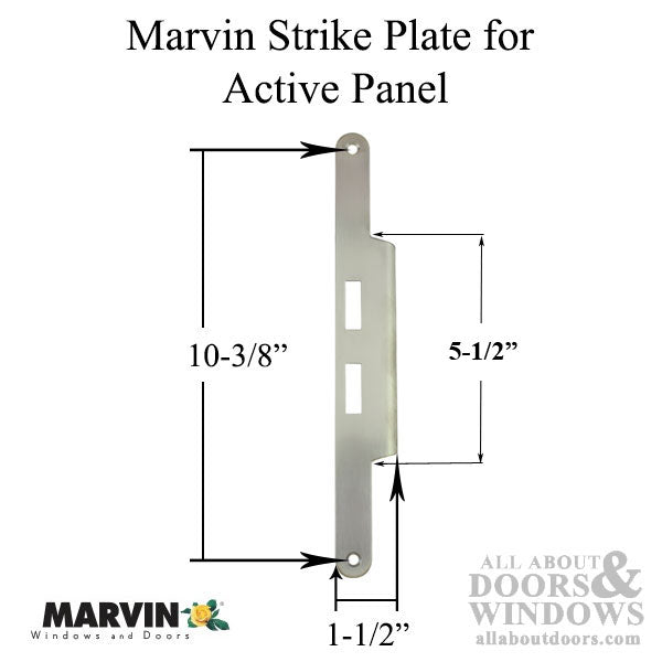 Marvin Active Strike Plate Panel Single Door Jamb - Marvin Active Strike Plate Panel Single Door Jamb