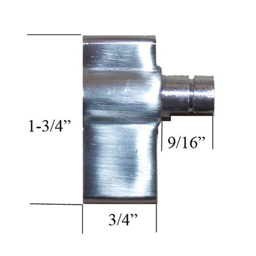 Thumb Turn, Deadbolt, Emtek - Satin Chrome - Thumb Turn, Deadbolt, Emtek - Satin Chrome