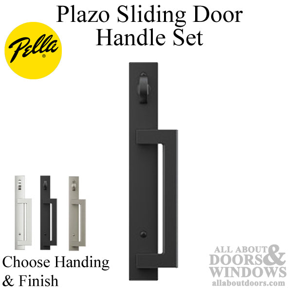 Pella Plazo Active Keyed Architectural Modern Sliding Door Hardware - Pella Plazo Active Keyed Architectural Modern Sliding Door Hardware