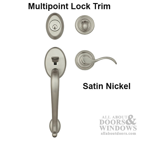 Winslow Active Keyed Multipoint Lock Trim Wave Lever Schlage 5 Pin Keyway - Winslow Active Keyed Multipoint Lock Trim Wave Lever Schlage 5 Pin Keyway