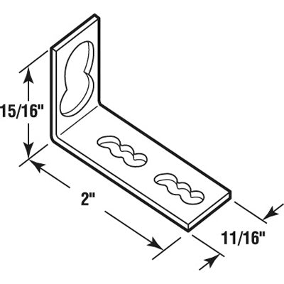 Mounting Bracket - Door Surface - Mounting Bracket - Door Surface