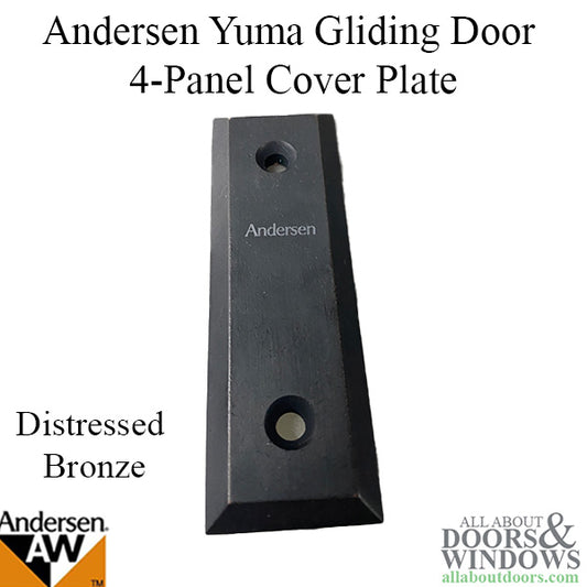 Andersen Frenchwood Gliding Doors - Cover Plate - Yuma - 4 Panel - Distressed Bronze