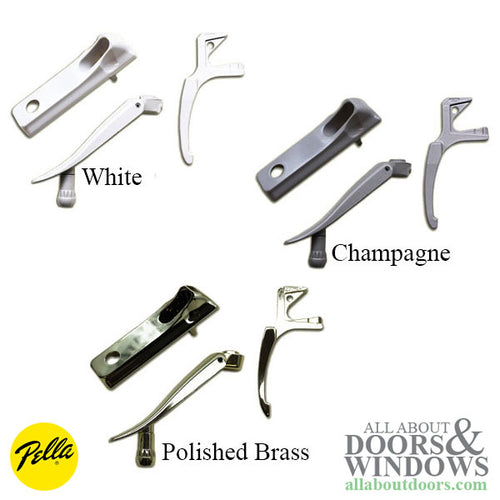 Pella Casement Window Hardware Pella Folding Handle Cover and Left Hand Lock For Pella 2000 to Current Windows Choose Color - Pella Casement Window Hardware Pella Folding Handle Cover and Left Hand Lock For Pella 2000 to Current Windows Choose Color