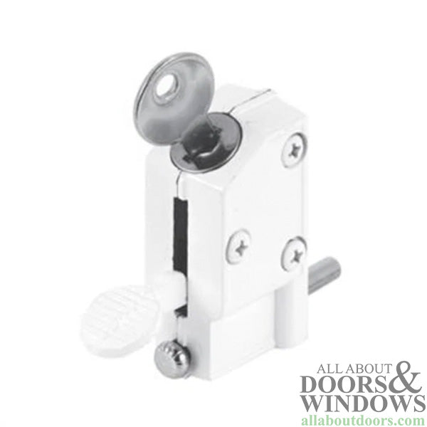 Patio Door Step-On Keyed Lock for Inside or Outside - Patio Door Step-On Keyed Lock for Inside or Outside