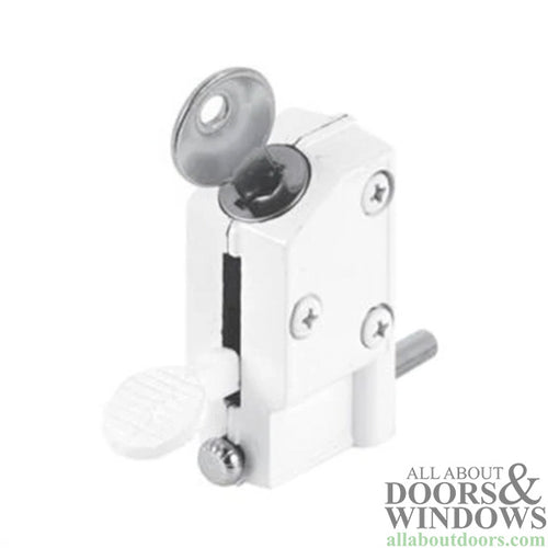 Patio Door Step-On Keyed Lock for Inside or Outside - Patio Door Step-On Keyed Lock for Inside or Outside