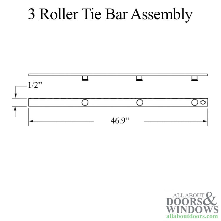 Truth 3 Roller Tie Bar,  Interlock roller 46.9