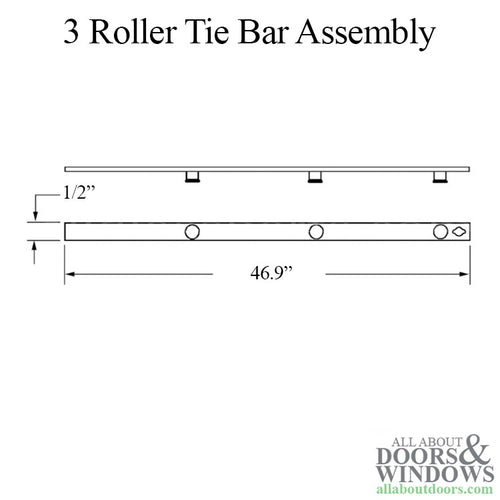 Truth 3 Roller Tie Bar,  Interlock roller 46.9