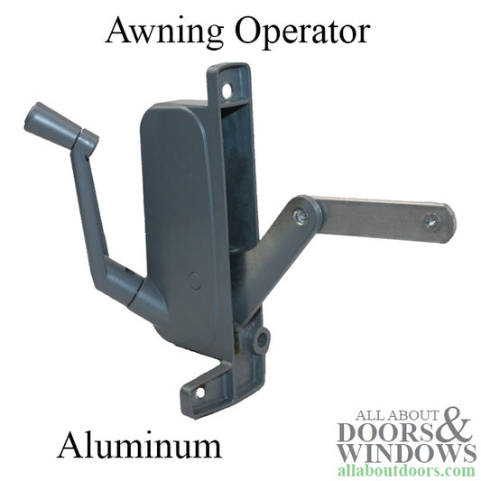 Awning Operator for a.b.c. Windows - Left - Aluminum