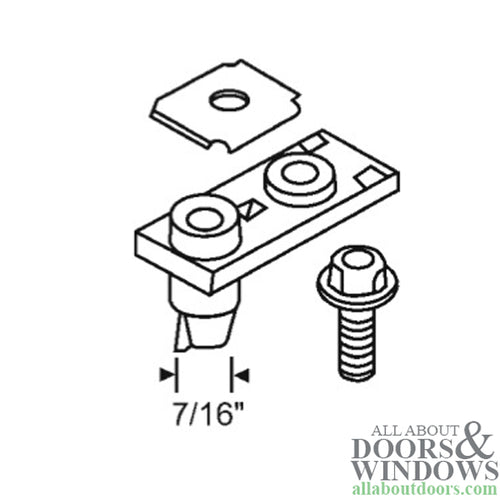 Floataway Pivot Bracket - Bifold Closet Door - Floataway Pivot Bracket - Bifold Closet Door
