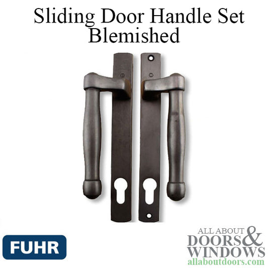 Active Sliding Patio Door L-Handle, Fuhr 574 / 392, Blemished - Brushed/Satin Chrome