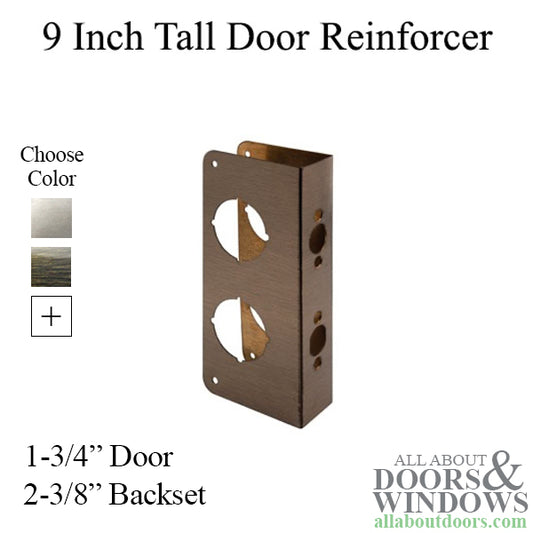 9 Inch Tall Combination Door Reinforcer - Choose Color