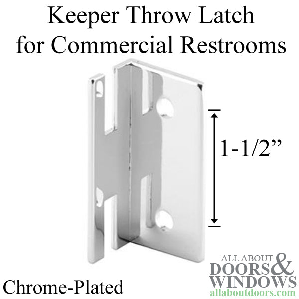 Keeper Throw Latch for Commercial Restrooms - Keeper Throw Latch for Commercial Restrooms