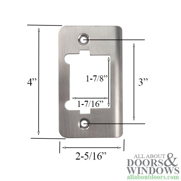 Set of 3 Large Strike Plates, 1-3/4
