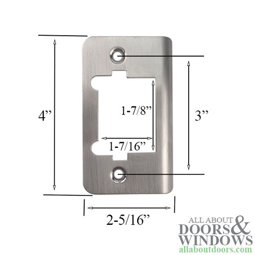 Set of 3 Large Strike Plates, 1-3/4