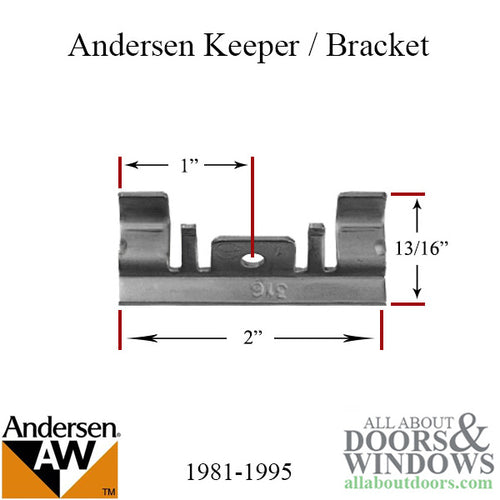 Andersen Standard Duty Perma-Shield Awning Window Keeper/Bracket - Andersen Standard Duty Perma-Shield Awning Window Keeper/Bracket