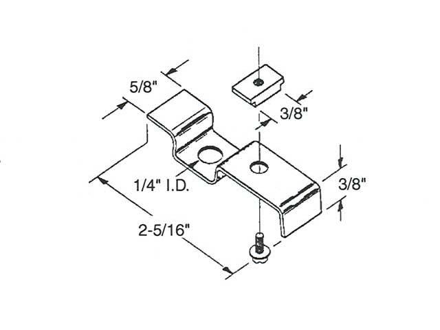 Bi-Fold Door Top Pivot Bracket - Bi-Fold Door Top Pivot Bracket