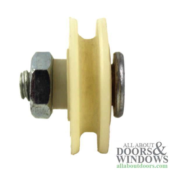 Bottom Mount Roller Assembly with 1 Inch Nylon Wheel Diameter for Sliding Screen Doors - Bottom Mount Roller Assembly with 1 Inch Nylon Wheel Diameter for Sliding Screen Doors