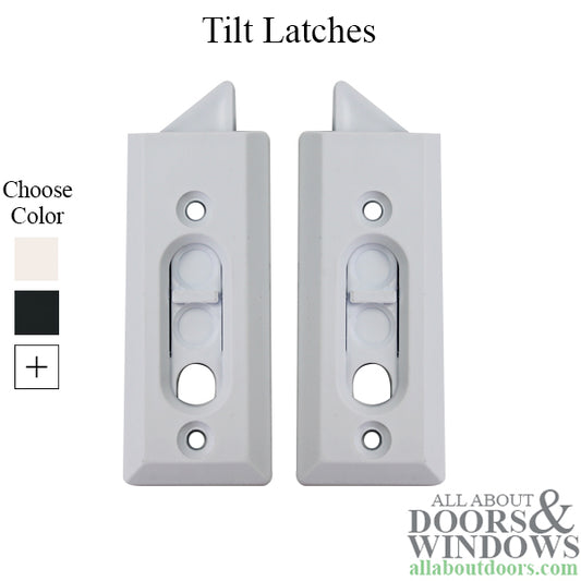 Tilt Latches, 2-1/8" Screw Holes, Left and Right Hand Pair