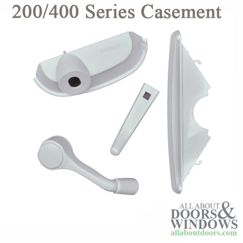 Andersen Improved Casement Window Handle For  200 400 Series Windows Hardware Pack Folding Opener Traditional White - Andersen Improved Casement Window Handle For  200 400 Series Windows Hardware Pack Folding Opener Traditional White
