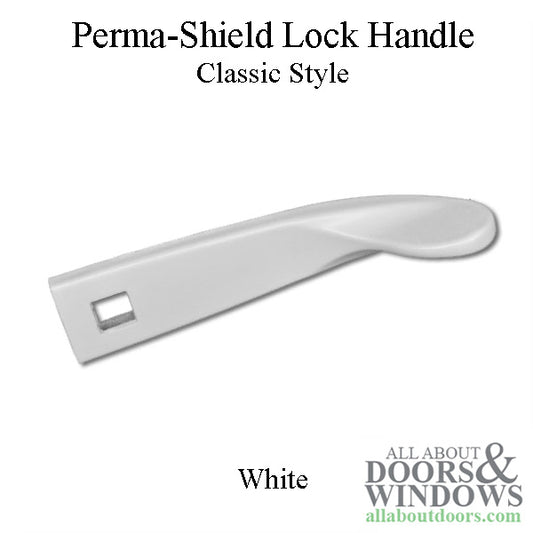 Andersen Perma-Shield Lock Handle, Classic Style - White