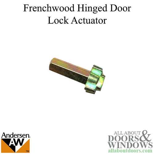 Andersen Frenchwood Hinged Door Lock Actuator, 1-3/4 Door - Andersen Frenchwood Hinged Door Lock Actuator, 1-3/4 Door
