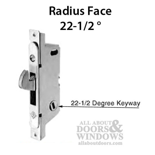 Adams Rite Mortise lock 22.5 Degree Slot - Round Face
