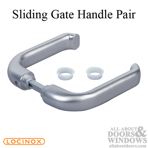 Locinox Sliding Gate Handle Pair with 2.375 Inch Spindle - Locinox Sliding Gate Handle Pair with 2.375 Inch Spindle