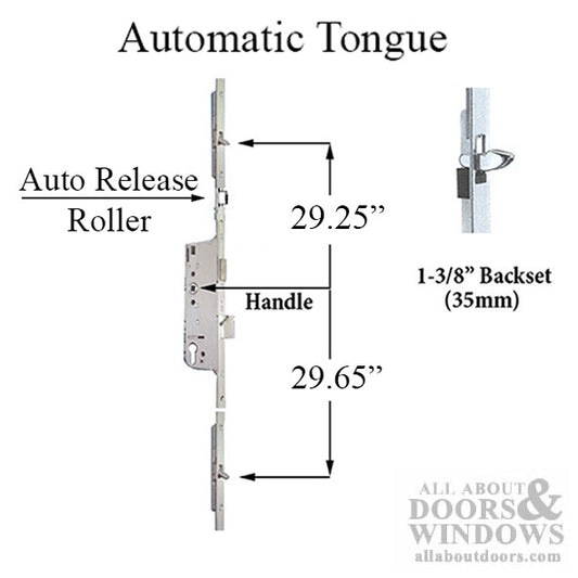 Fuhr Tongue Version Lock, 1-3/8 backset, 1/2 Deadbolt - See Replacement Option