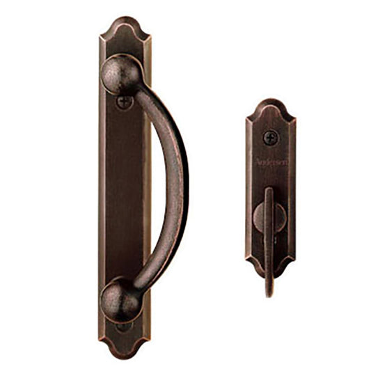 Andersen Frenchwood Gliding Door Trim Encino, 2 Panel Interior & Exterior - Distressed Bronze
